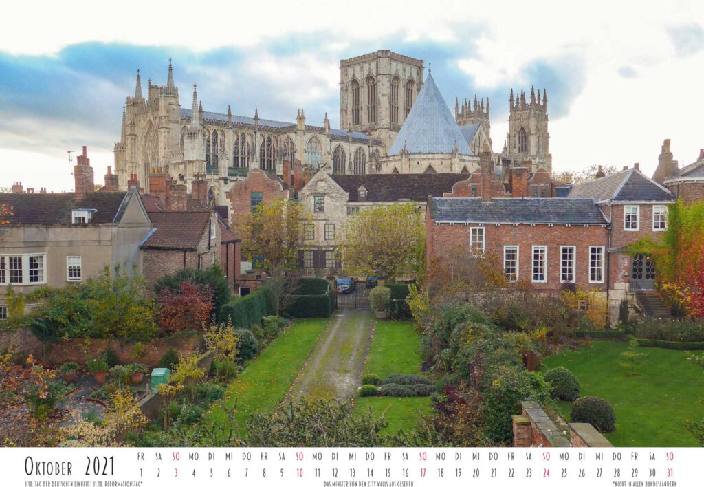Das Minster, gesehen von der Stadtmauer
