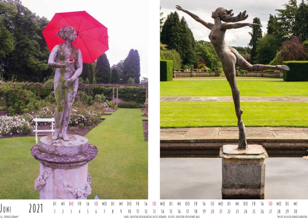 Skulpturen in den Parks von Castle Howard und Newby Hall