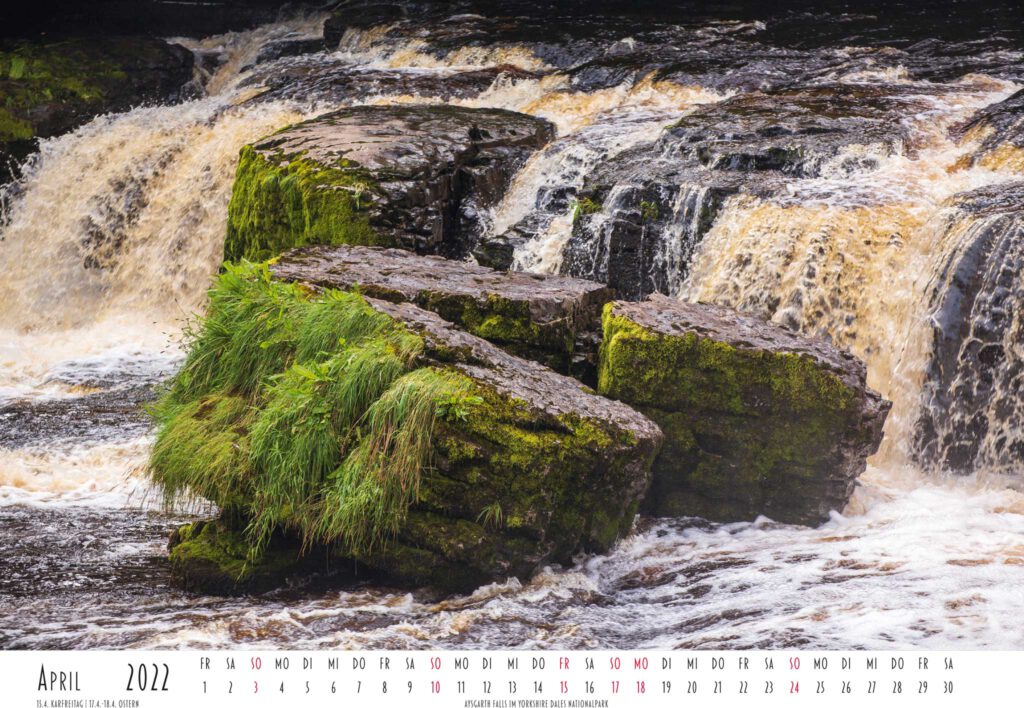 Felsen der Aysgarth Falls