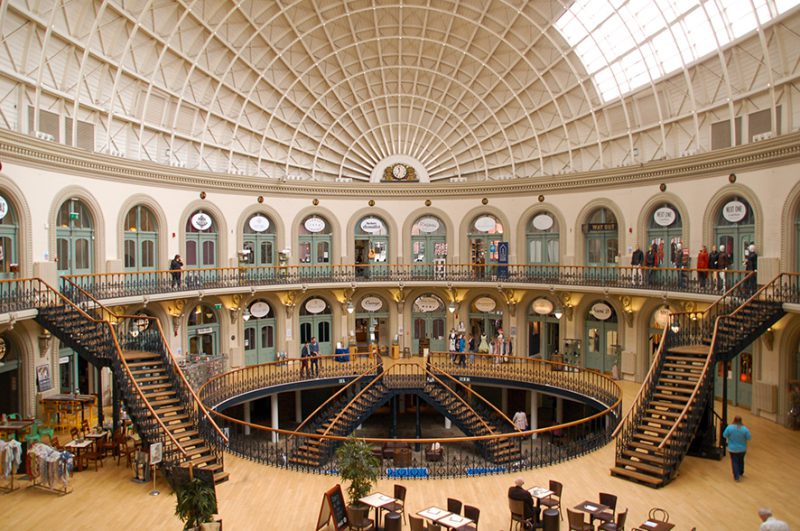 Innenraum der Cornexchange ind Leeds